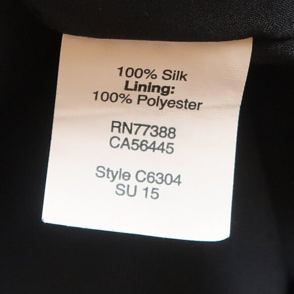 Madewell Black 100% Silk Mid-length Straight Island Skirt Elastic Waist XS - Picture 7 of 10